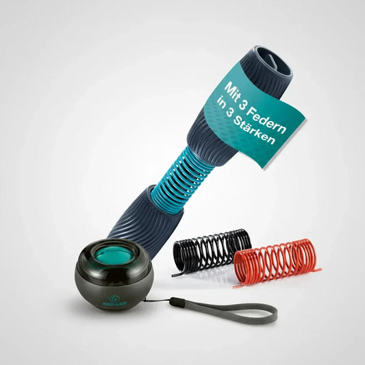 Verschiedene Handtrainer im Vergleich – Reflexit Handgelenktrainer und Spinball Gyro Ball